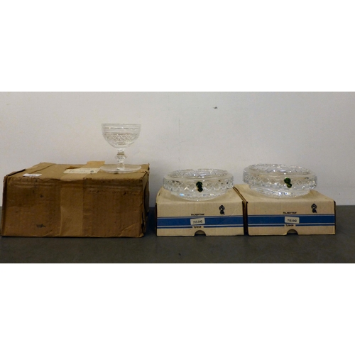 248 - Waterford crystal glassware: to include two ashtrays  7