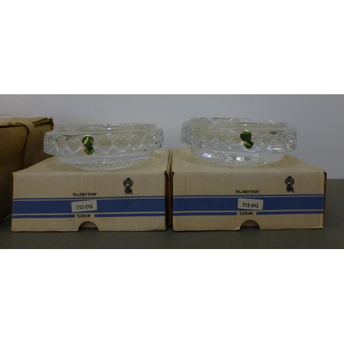 248 - Waterford crystal glassware: to include two ashtrays  7
