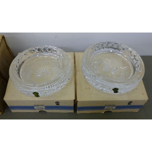 248 - Waterford crystal glassware: to include two ashtrays  7