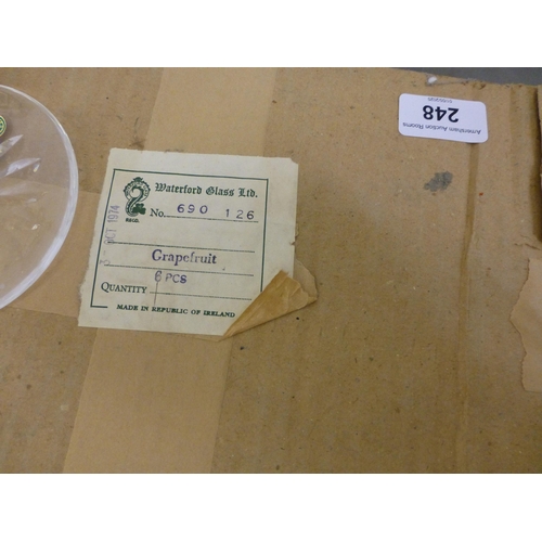 248 - Waterford crystal glassware: to include two ashtrays  7