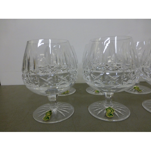 249 - A set of twelve Waterford crystal Castletown brandy glasses&nbsp; each 5.25