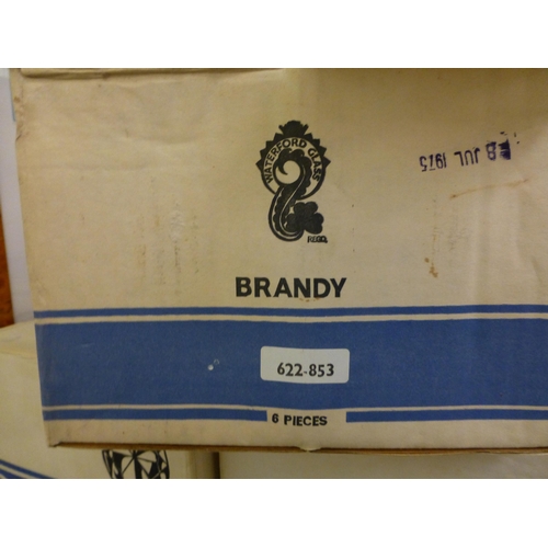 249 - A set of twelve Waterford crystal Castletown brandy glasses&nbsp; each 5.25