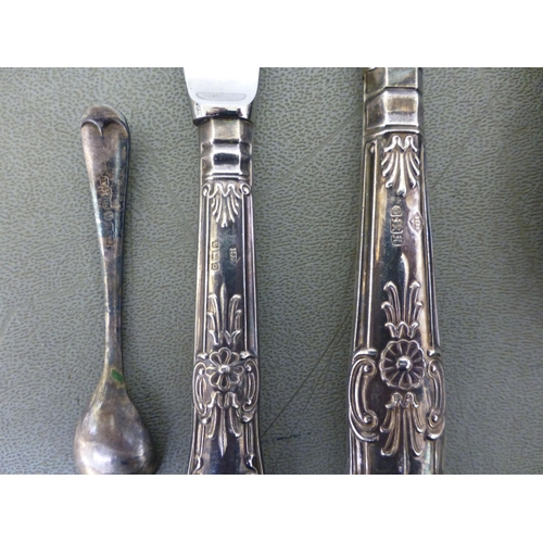 252 - Silver collectables: to include decanter labels and flatware&nbsp; mixed marks