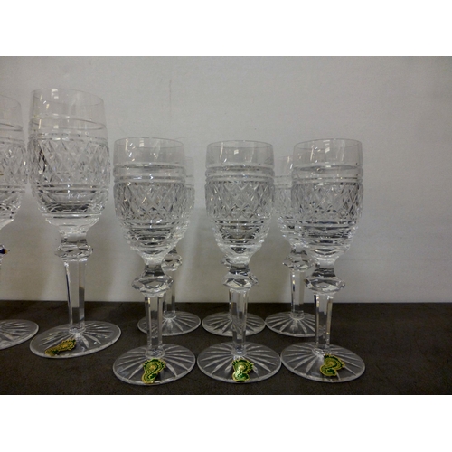 253 - Waterford crystal Castletown glassware, viz. a set of six Sherry glasses&nbsp; each 6.5