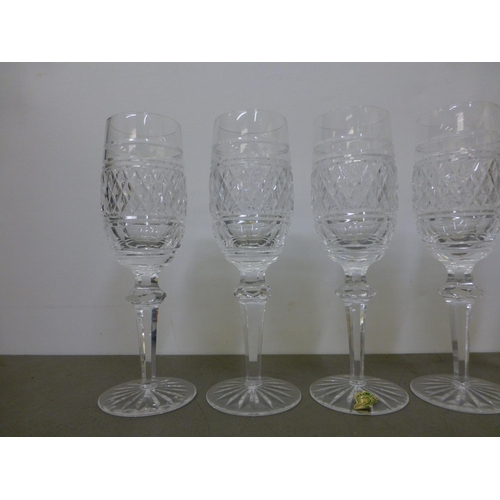 253 - Waterford crystal Castletown glassware, viz. a set of six Sherry glasses&nbsp; each 6.5