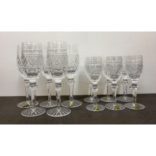 253 - Waterford crystal Castletown glassware, viz. a set of six Sherry glasses&nbsp; each 6.5