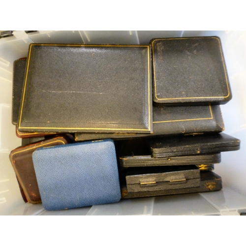 255 - Empty silverware boxes&nbsp; various shapes and sizes&nbsp;