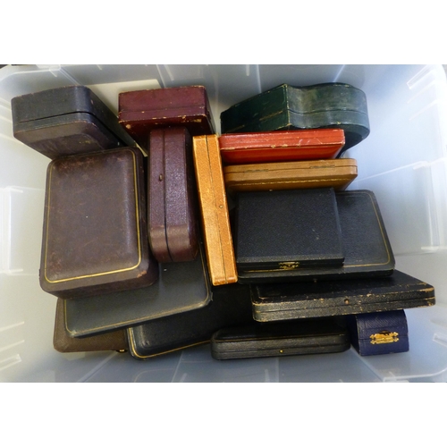 255 - Empty silverware boxes&nbsp; various shapes and sizes&nbsp;