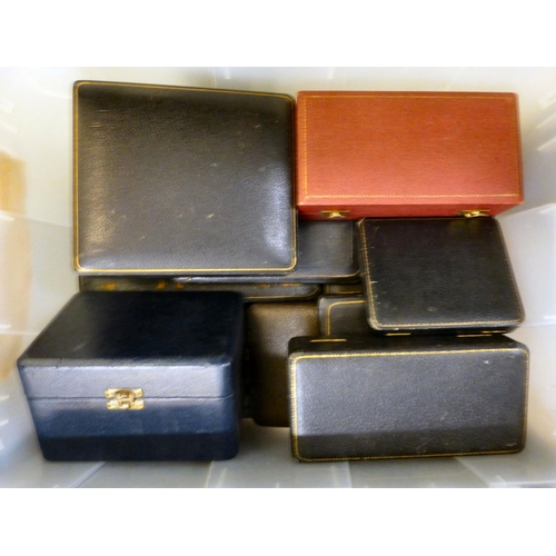 255 - Empty silverware boxes&nbsp; various shapes and sizes&nbsp;