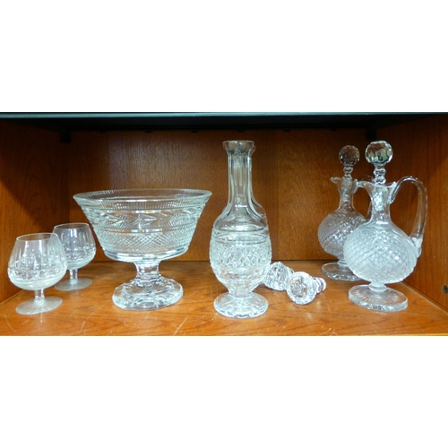 257 - Waterford crystal glassware: to include a pair of decanters&nbsp; each 15