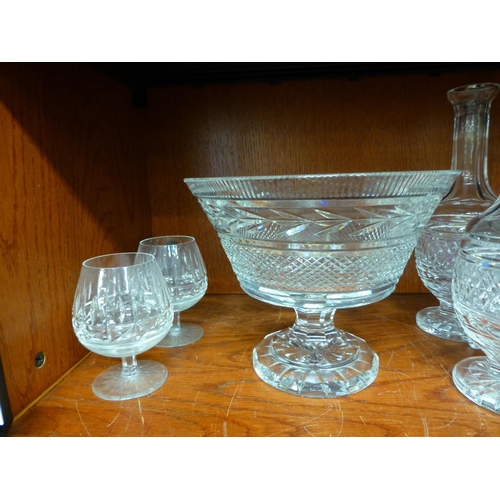 257 - Waterford crystal glassware: to include a pair of decanters&nbsp; each 15