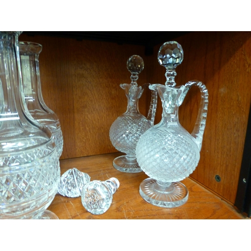 257 - Waterford crystal glassware: to include a pair of decanters&nbsp; each 15