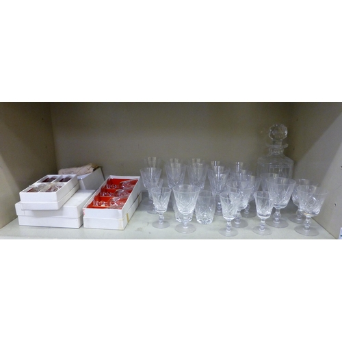 259 - Stuart crystal glassware: to include a decanter&nbsp; 10.5