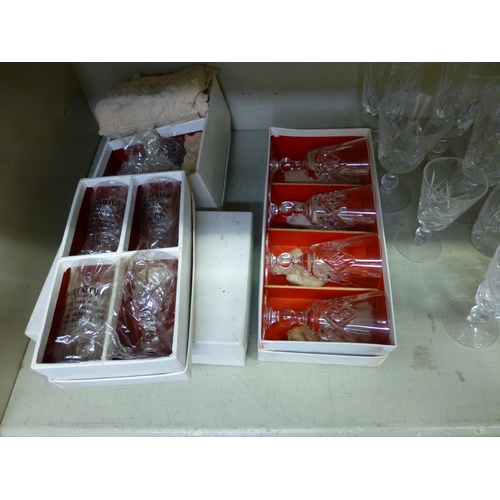 259 - Stuart crystal glassware: to include a decanter&nbsp; 10.5