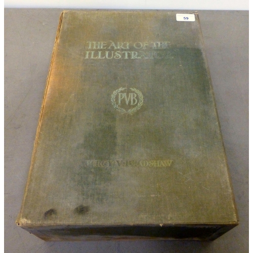 260 - Book: 'The Art of The Illustrator' by Percy V Bradshaw, comprising twenty individual folders, detail... 