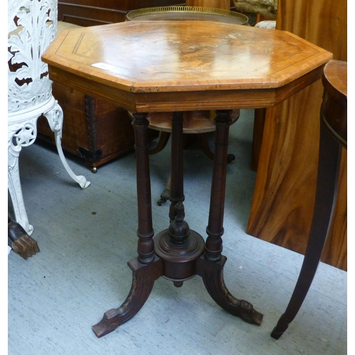 269 - Small furniture: to include a late Victorian walnut occasional table, raised on splayed feet&nbsp; 2... 