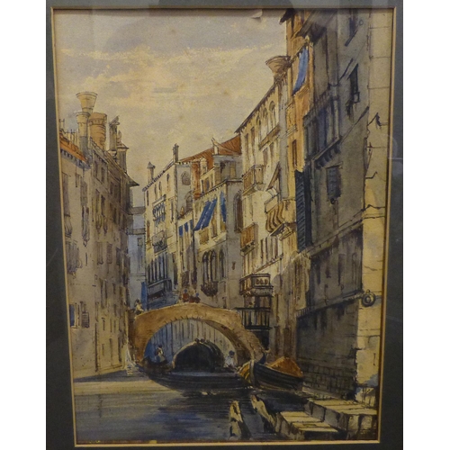 271 - A pair of late 19thC watercolours - Continental street scenes&nbsp; 13.5