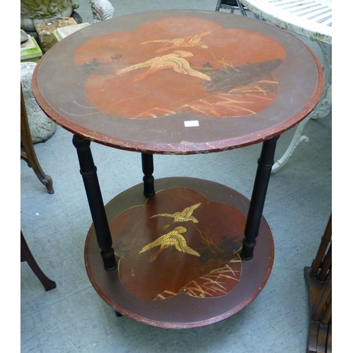 273 - Small furniture: to include an Edwardian mahogany occasional table, raised on cabriole legs  28