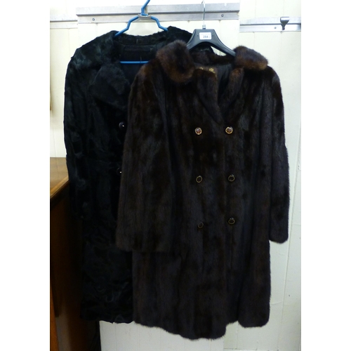 284 - Fur coats: to include a Calman Links brown mink example