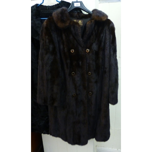 284 - Fur coats: to include a Calman Links brown mink example