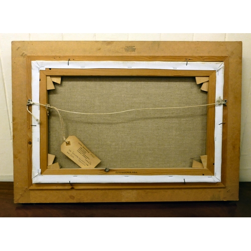 287 - Clive Madgwick - 'Beneath the Beech Tree'&nbsp; oil on canvas&nbsp; bears a signature & label ve... 