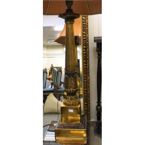 291 - Table lamps: to include a gilt metal example with lion paw feet&nbsp; 19