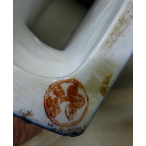 296 - Mixed ceramics: to include a studio pottery vase, decorated with a coiled dragon&nbsp; 14