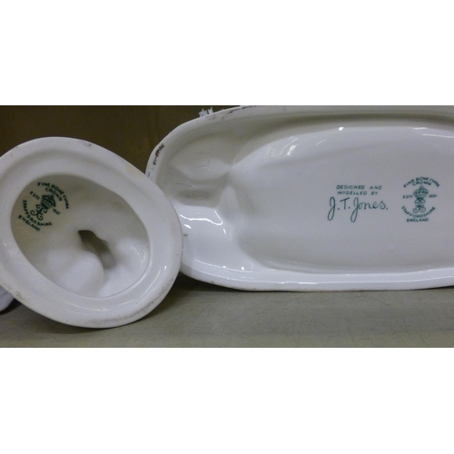 296 - Mixed ceramics: to include a studio pottery vase, decorated with a coiled dragon&nbsp; 14