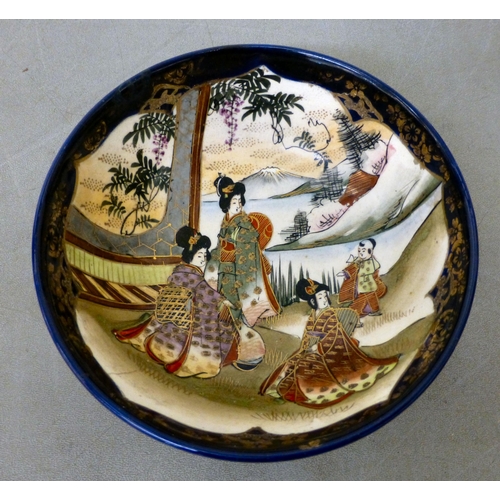 297 - Ceramics: to include a blue glazed earthenware vase, mounted with a coiled dragon&nbsp; 14