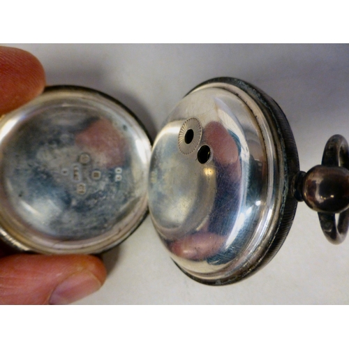 31 - A mixed lot: to include a late 19thC gilt metal cased pocket barometer, faced by an Arabic dial