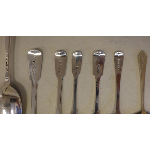 47 - Seven silver spoons  Georgian & later mixed marks  (approx. total weight 220 grams)