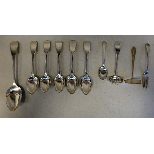 49 - Silver: to include spoons  Georgian and later mixed marks  (approx. total weight 210 grams)