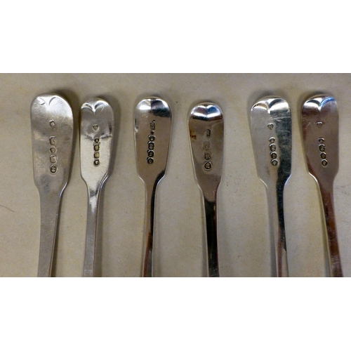 49 - Silver: to include spoons  Georgian and later mixed marks  (approx. total weight 210 grams)