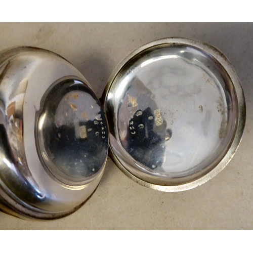 52 - An early 20thC silver cased chronograph pocket watch, faced by an enamelled Roman dial&nbsp; stamped... 