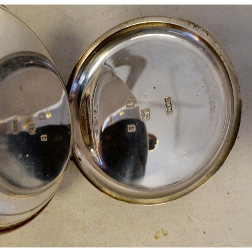 58 - A Thomas Smith & Sons, Edinburgh 2144 silver cased pocket watch, faced by an enamelled Roman dia... 