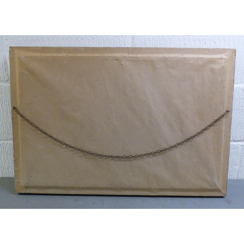 122 - European School - a street scene&nbsp; oil on board&nbsp; bears an indistinct signature&nbsp; 16