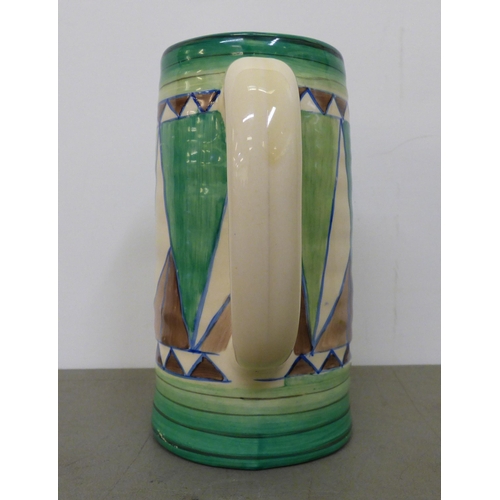 168 - A Clarice Cliff Original Bizarre china design tankard, produced by Wilkinson Ltd  6