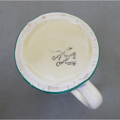 168 - A Clarice Cliff Original Bizarre china design tankard, produced by Wilkinson Ltd  6