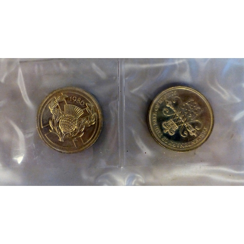 34 - Uncollated British and other pre/post decimal coins: to include an 1890 Crown&nbsp; cased