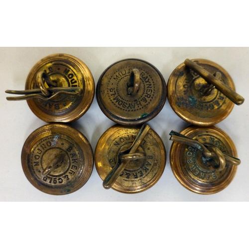 63 - Cruise line collectables: to include a set of six White Star Line crew uniform buttons