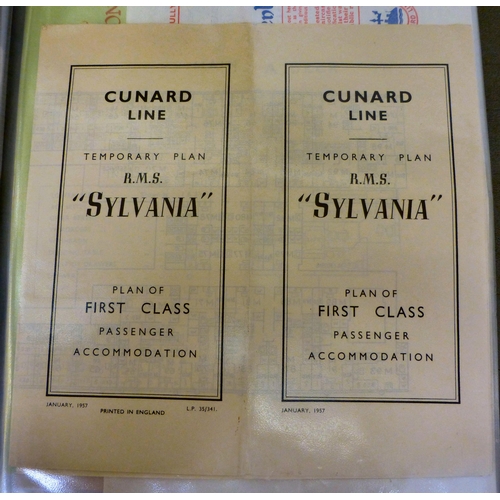 63 - Cruise line collectables: to include a set of six White Star Line crew uniform buttons