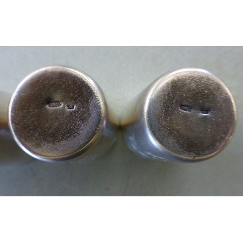 145 - Six silver gilt tot cups  stamped 875  (combined gross weight 140grms)