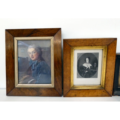 13 - 19th/20thC printed portrait miniatures of period gentlemen  2.5