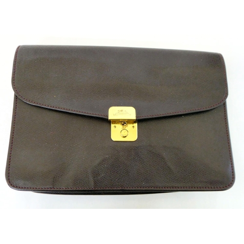 16 - Fashion accessories: to include a tan coloured, stitched crocodile skin effect bound clipboard