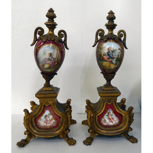 19 - Decorative ceramics: to include a Limoges porcelain dish with floral decoration and gilding&nbsp; 4