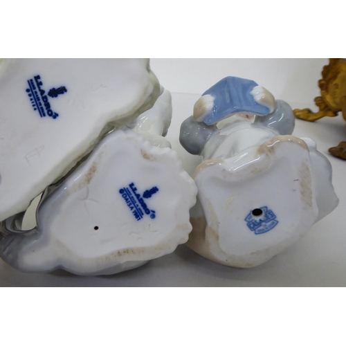 19 - Decorative ceramics: to include a Limoges porcelain dish with floral decoration and gilding&nbsp; 4