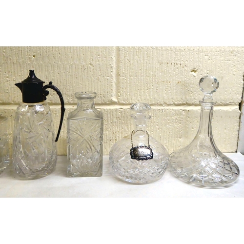 2 - 20thC glass and general tableware: to include a floral etched pedestal sweet dish  9
