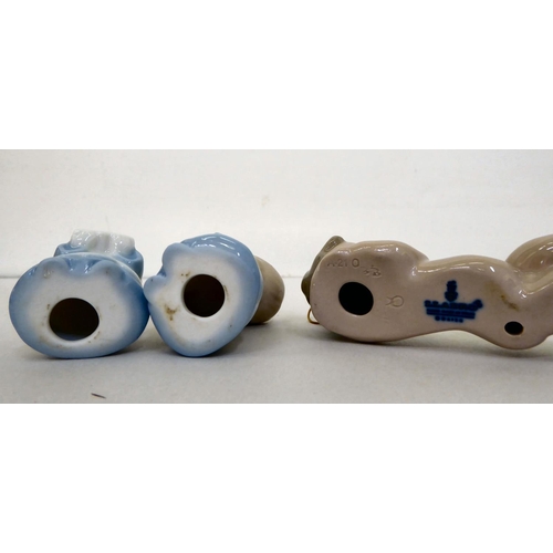 20 - Lladro and similar Christmas tree decorations: to include bells and baubles