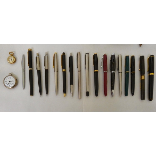 35 - Pens, modern pocket watches and collectables: to include a Smith's stopwatch