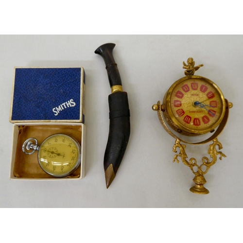 35 - Pens, modern pocket watches and collectables: to include a Smith's stopwatch